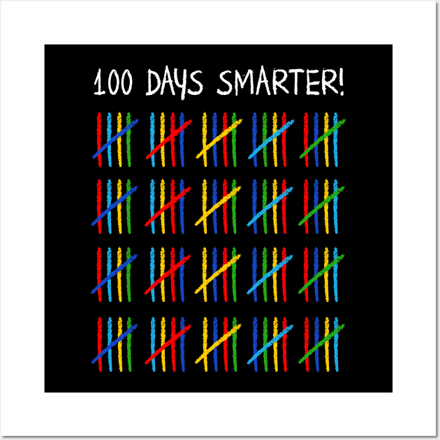 100 Days Of School Cute T-shirt Wall Art by KsuAnn